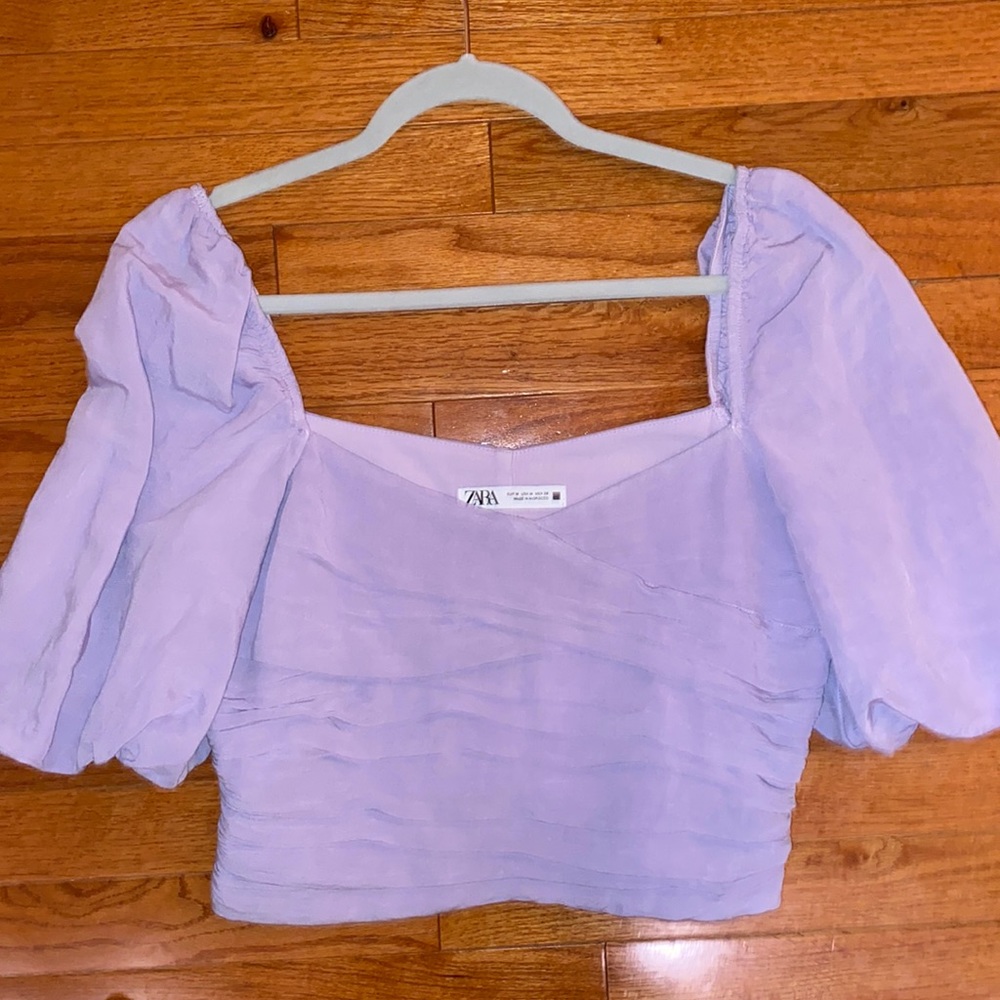 zara puff sleeve top